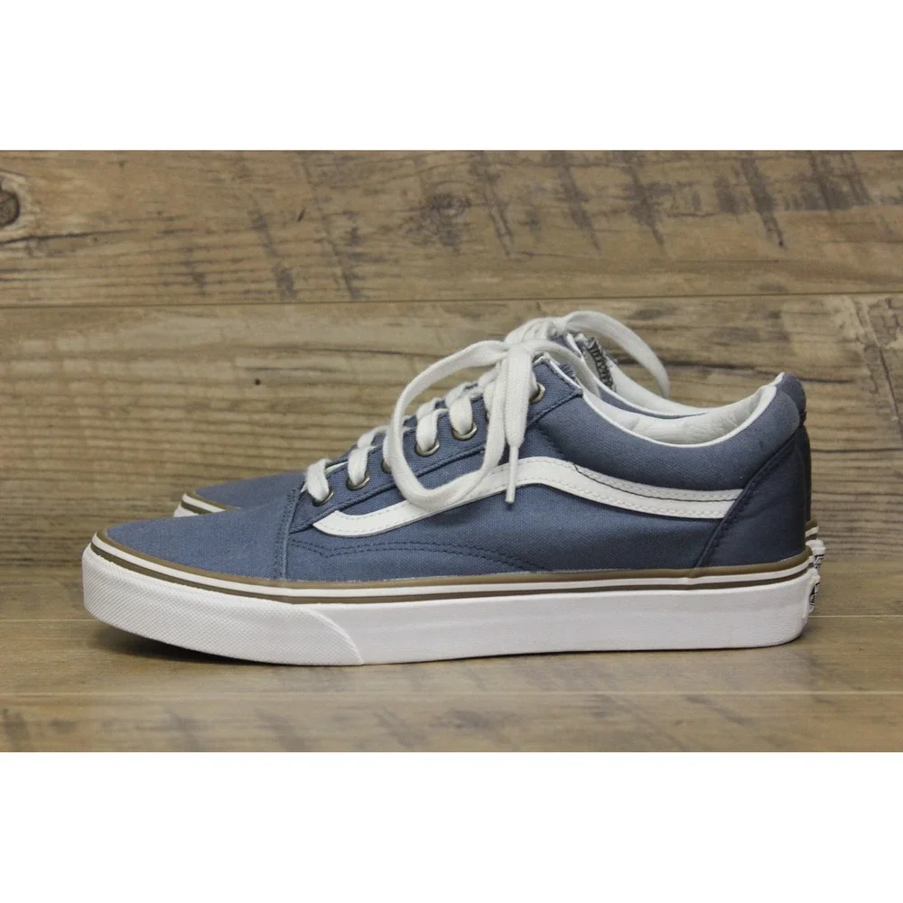 Vans unisex Old Skool canvas satin lace up low top sneakers M8‎ W9.5